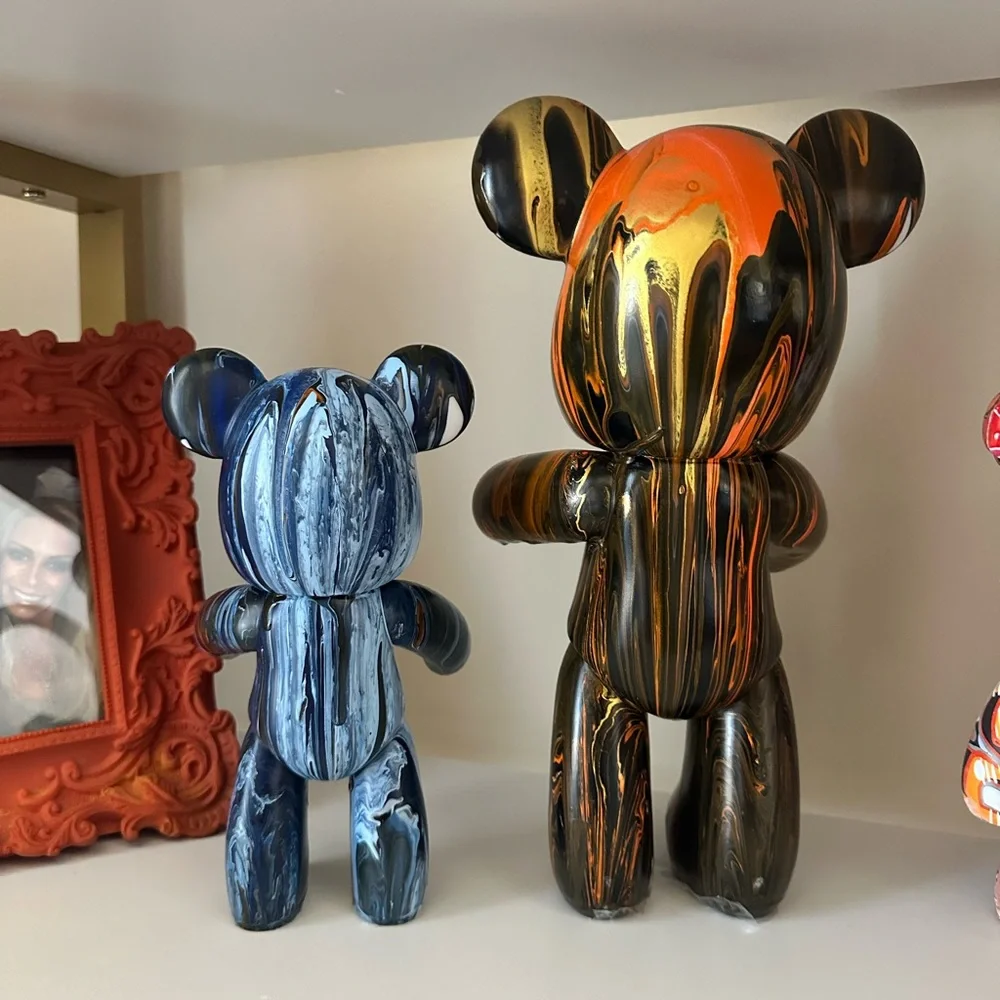 Colorful Bear Art Sculpture. CAN BE CUSTOMIZED